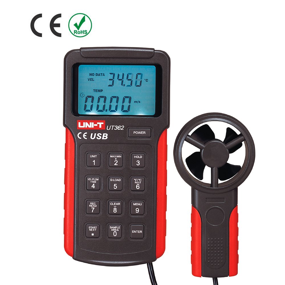 UT-362-1000x1000 UT-362 Anemómetro digital de temperatura "UNI-T" - Imagen 1