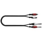 BI158/2M  CABLE DE 2  PLUG MONO 6.3MM A 2 PLUG RCA MEDIDA: 2 M "SOUNDKING