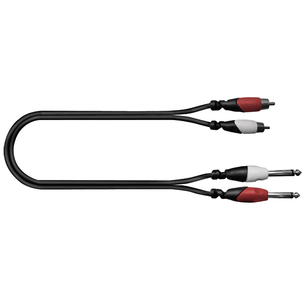 BI158-2M BI158/2M CABLE DE 2 PLUG MONO 6.3MM A 2 PLUG RCA MEDIDA: 2 M "SOUNDKING - Imagen 1