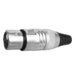 CA525(3P) JACK XLR BAÑADO EN CROMO SATINADO "SOUNDKING"