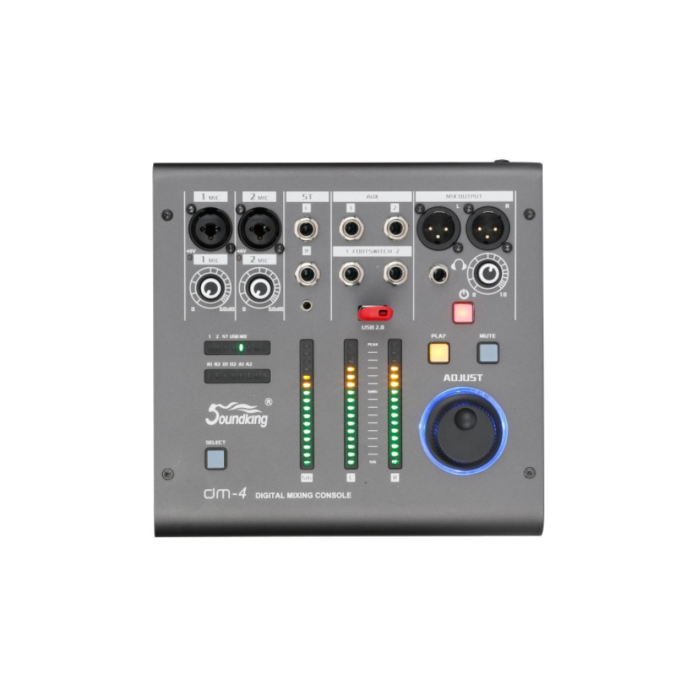 DM4 1000X1000 DM4 Mezcladora digital 4CH "SOUNDKING" - Imagen 1