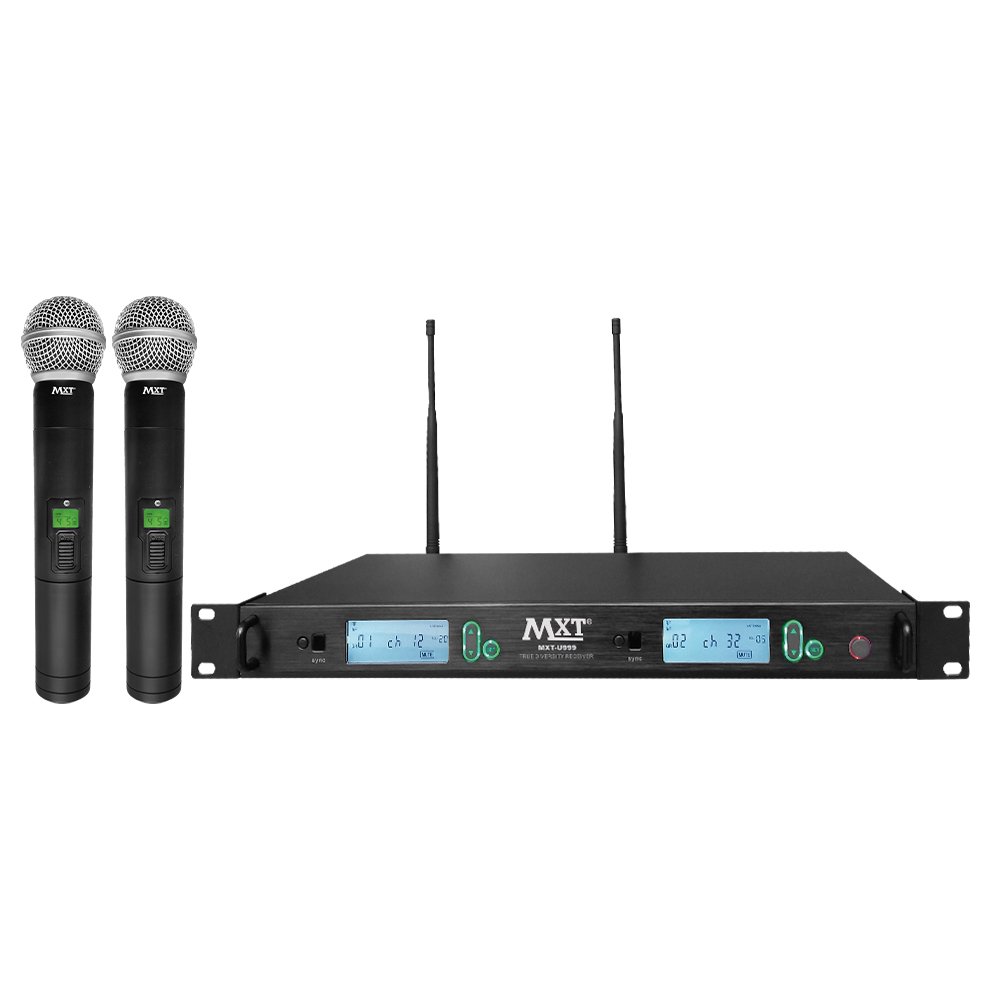 MXT-U999 MXT-U999 Micrófono doble de mano UHF "MXT" - Imagen 1