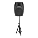PZ-A15BK(F) CAJA ACUSTICA ACTIVA 15" 400W RMS C/PEDESTAL, 2MIC. INALAMBRICOS, EQ, USB , BLUETOOTH TWS C/SALIDA PARA CAJA PASIVA. "POTTENZA PREMIUM" - Imagen 4
