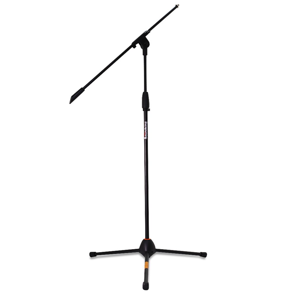 SD281 - 6 SD281 PEDESTAL P/MICROFONO C/BLOQUEO DE ANGULO (ALTURA:1000-1600MM/MATERIAL:ACERO/BASE:METAL) SOUNDKING - Imagen 1