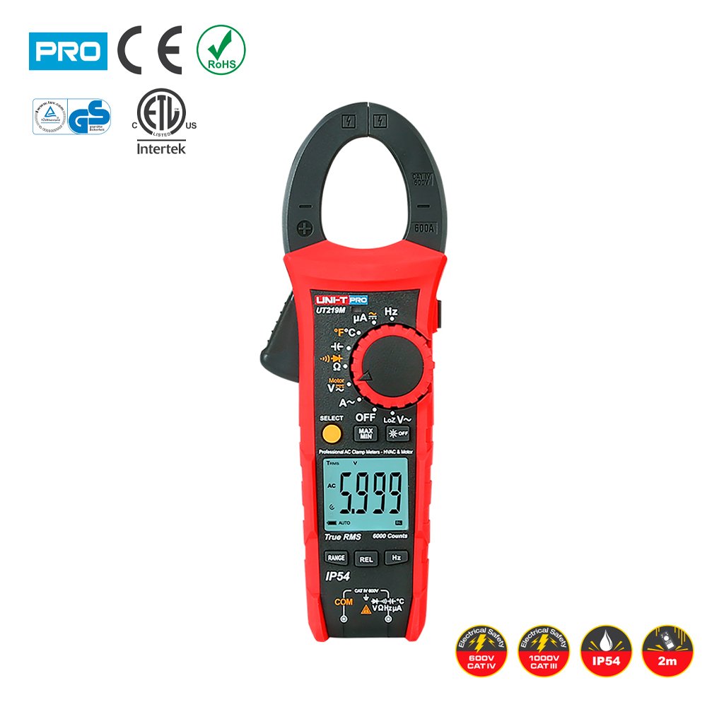UT-219M(GS) UT-219M(GS) Pinza amperimétrica digital IP54 "UNI-T" - Imagen 1