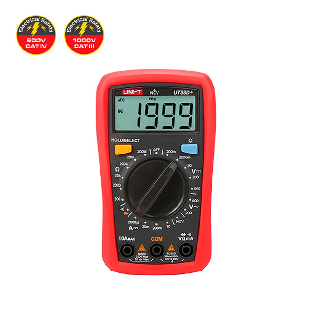 UT-33D+ 1000x1000 UT-33D+ Multímetro digital "UNI-T" - Imagen 1