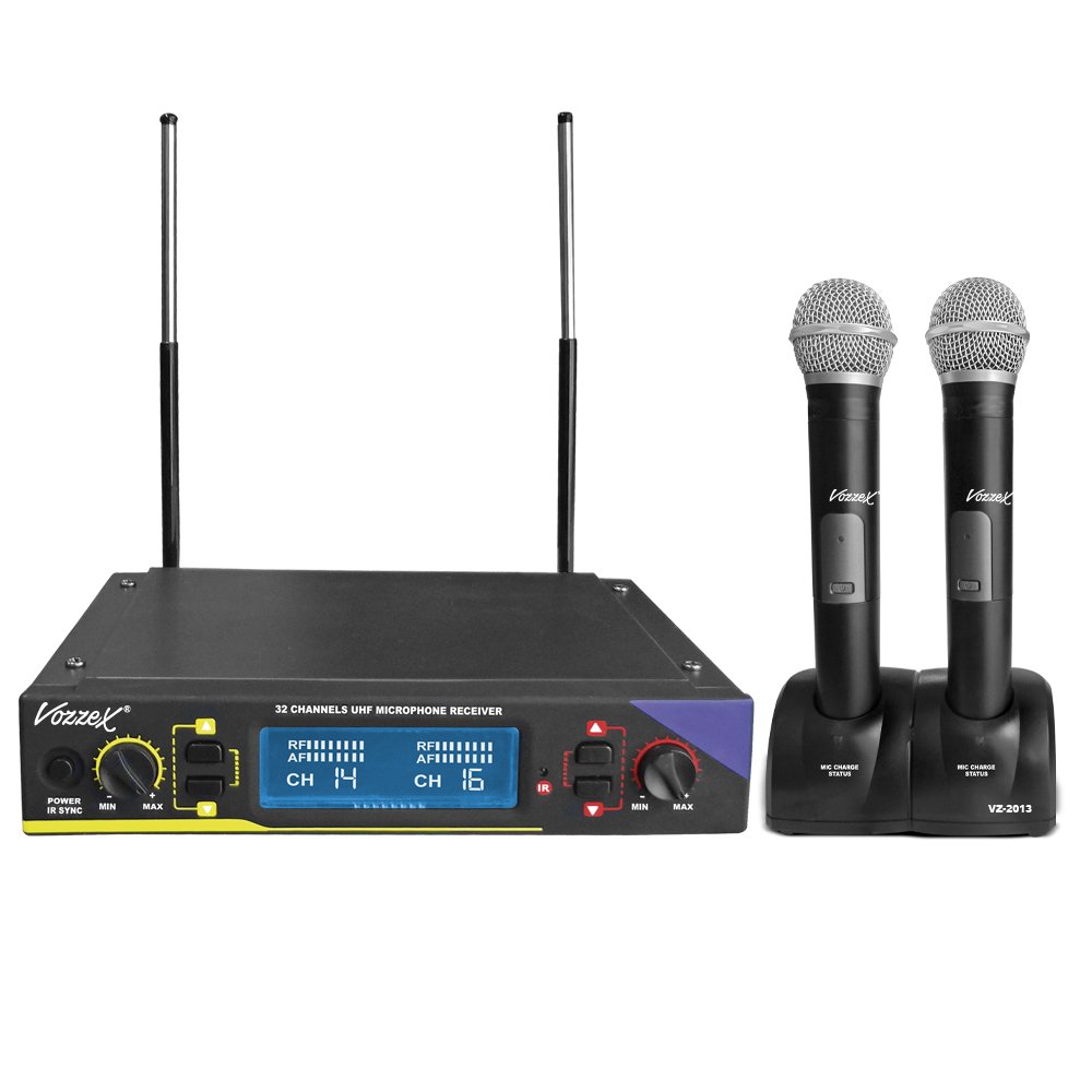 VZ-2013 VZ-2013 Micrófono inalámbrico UHF manual dual "VOZZEX" - Imagen 1
