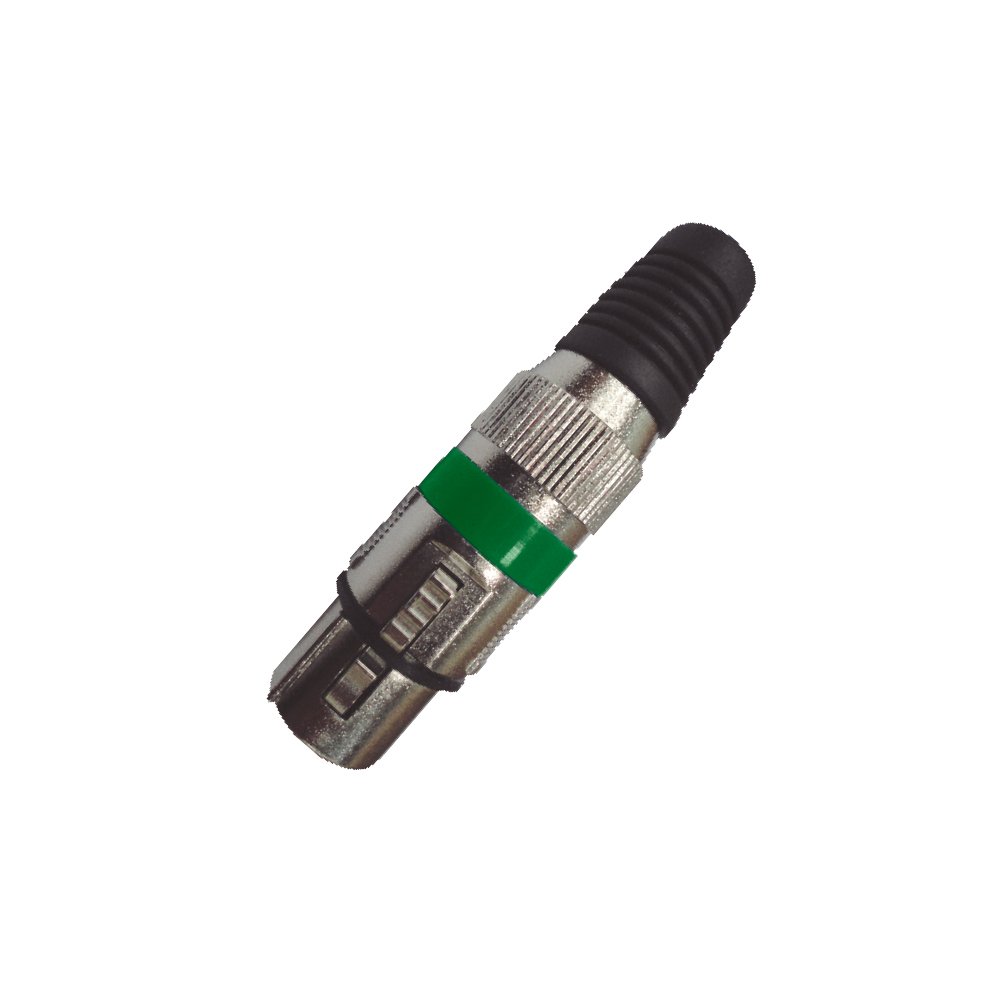 VZ-3515FG VZ-3515FG CONECTOR JACK CANON METAL VERDE "VOZZEX" - Imagen 1