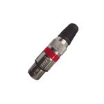 VZ-3515FR CONECTOR JACK CANON METAL ROJO "VOZZEX"