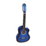 VZ-851/39BLCF Guitarra acústica c/corte azul 39" c/funda c/varilla de calibración "VOZZEX"