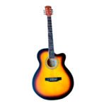 VZ-C19SB Guitarra acústica sunburst 40" con corte con varilla  de calibre con funda  "VOZZEX"
