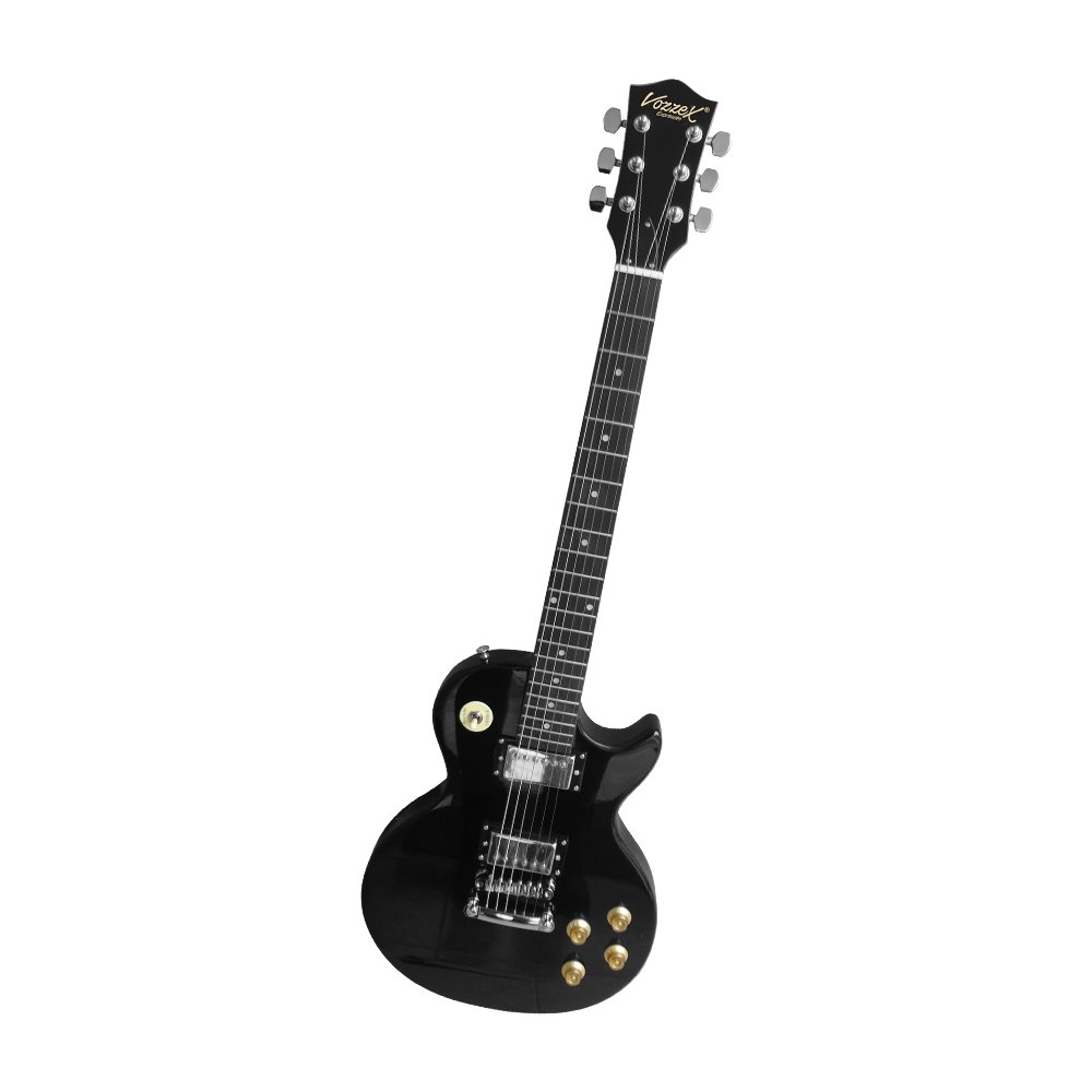 VZ-LP-01BF VZ-LP-01B Guitarra eléctrica T/LES PAUL negro 39" con funda "VOZZEX" - Imagen 1