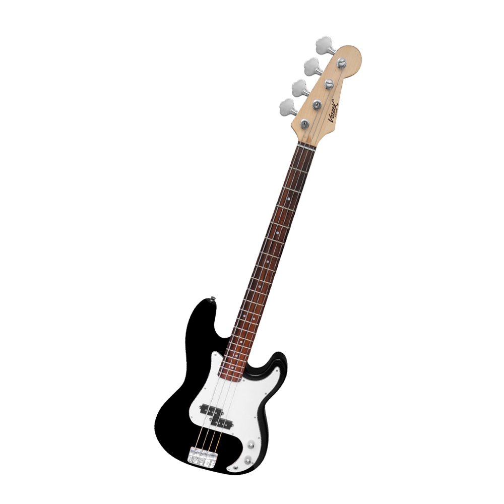 VZ-PB BK VZ-PB/BK BAJO ELECTRICO DE 4 CUERDAS 46" NEGRO C/FUNDA C/CABLE PLUG MONO A PLUG MONO C/LLAVE "VOZZEX" - Imagen 1
