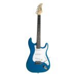VZ-ST309-01/BL Guitarra eléctrica 3 pastillas color azul con funda "VOZZEX"