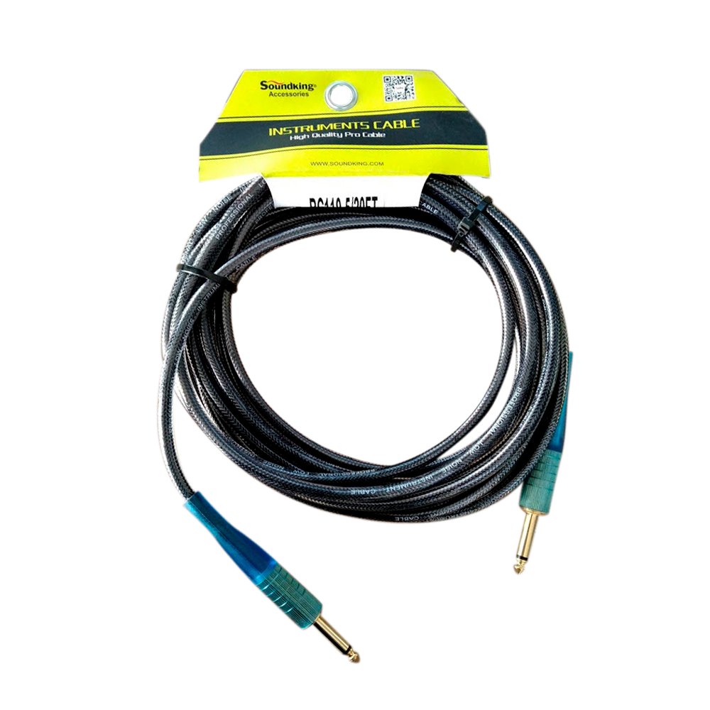 BC119-5-20FT BC119-5/20FT CABLE NEGRO 1PLG MO.6.35MM/1PLG MO.6.35MM 20FT "SOUNDKING" - Imagen 1