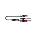 BI162/2M CABLE 1 PLUG STEREO 3.5MM A 2 PLUG MONO 6.35MM MEDIDA: 2M "SOUNDKING"