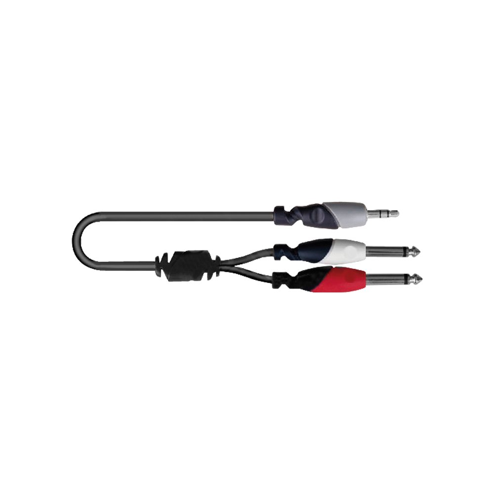 BI162-3M BI162/3M CABLE DE 1 PLUG STEREO 3.5MM A 2 PLUG MONO 6.35MM MEDIDA: 3M "SOUNDKING" - Imagen 1