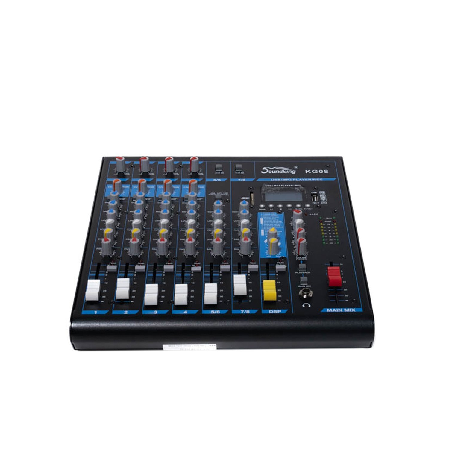 Consola 2 KG08 MEZCLADORA 8 CANALES MP3 USB/SD C/BT EFECTO DSP "SOUNDKING" - Imagen 1
