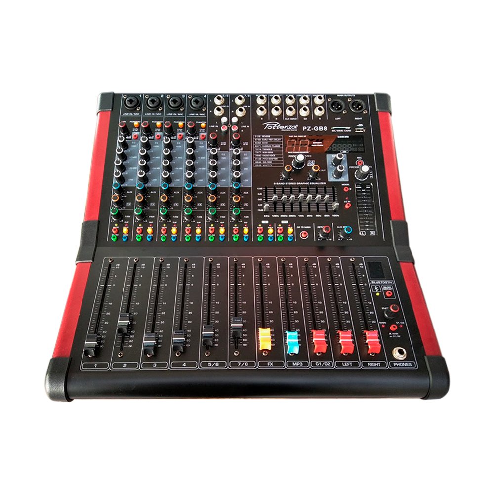 PZ-GB8 PZ-GB8 Mezcladora de audio 8 canales "POTTENZA" - Imagen 1