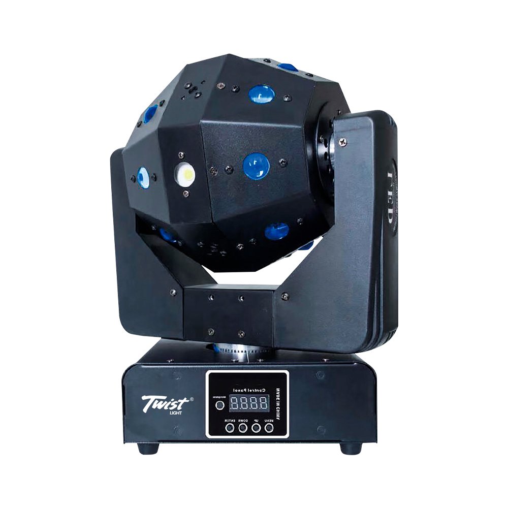 TWS-KFM-E079 TWS-KFM-E079 Cabeza móvil 3 en 1 LED + LASER "TWIST" - Imagen 1