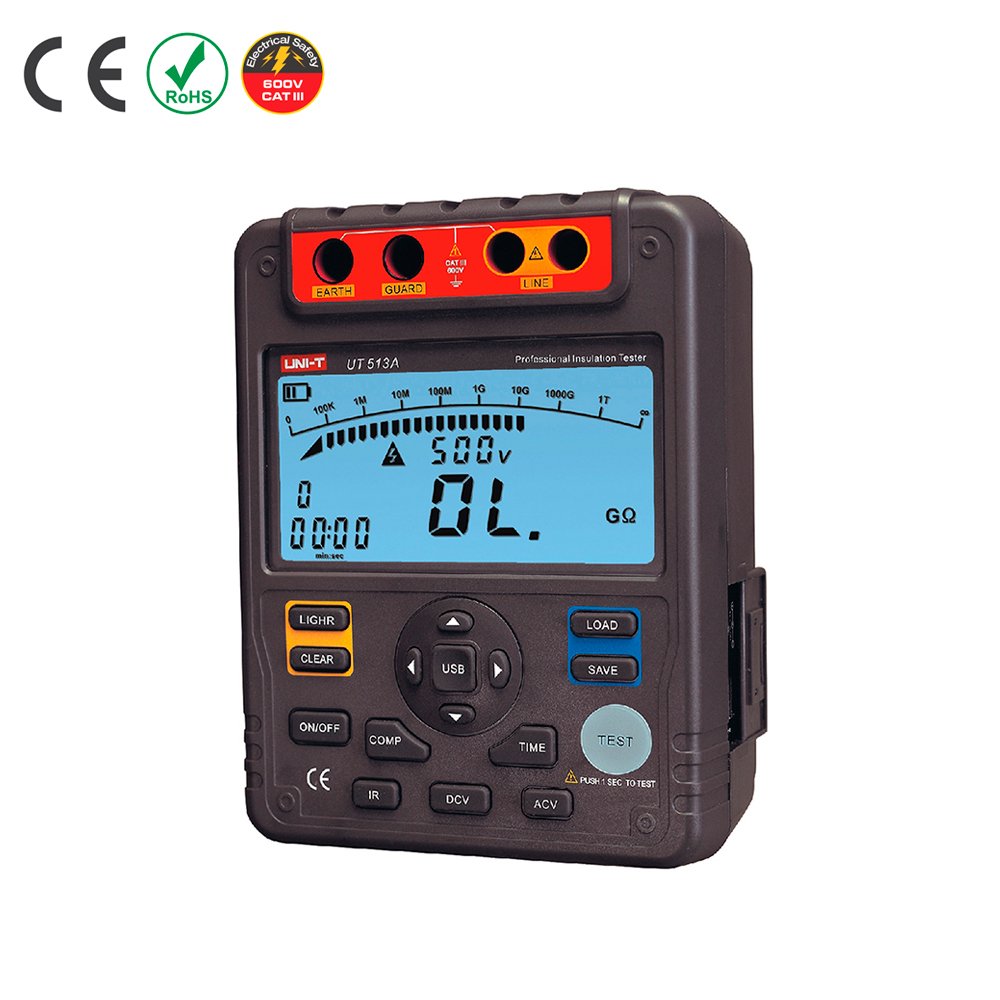 UT-513A UT-513A Megómetro digital 5000V "UNI-T" - Imagen 1