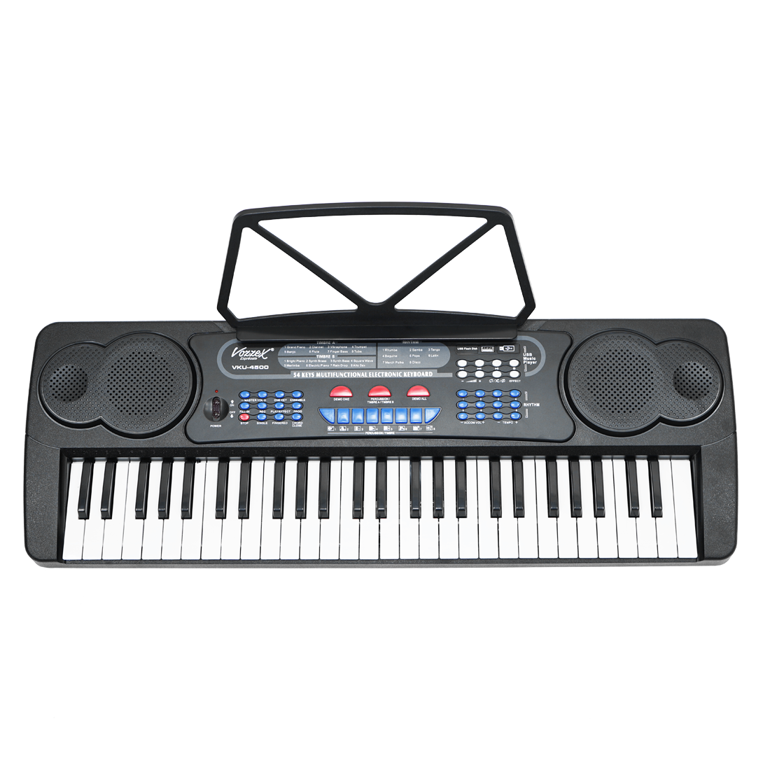 VZ-4500 web VKU-4500 Teclado electrónico 54 teclados con USB y funda para niños. "VOZZEX" - Imagen 1