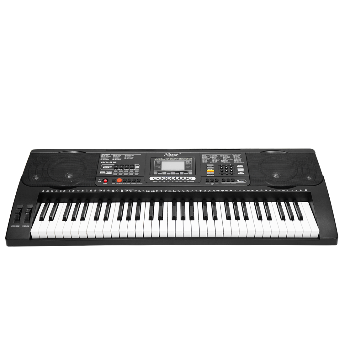 VZ-812 web VKU-812 Teclado electrónico con USB, teclas de piano y funda "VOZZEX" - Imagen 1