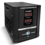 DVR-3000VA ESTABILIZADOR SERVO.C/PANTALLA DIGITAL ENTRADA 100V-250V SALIDA 220V/110V 3000W "PRASEK"