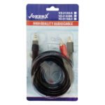 VZ-2133BK/2M  CABLE 2PLUG RCA GOLD /1PLUG ST.3.5MM 2M "VOZZEX" - Imagen 2