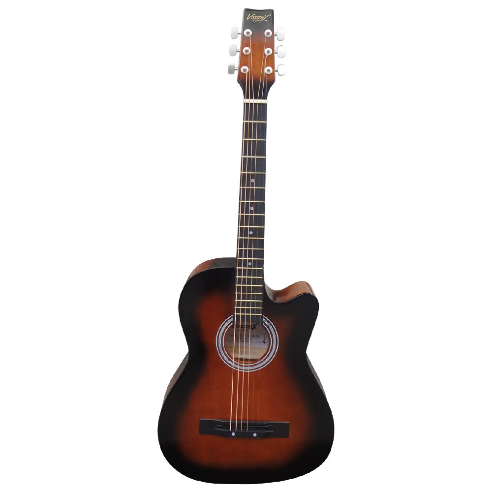 VZ-C81C-WRSF VZ-C81C/WRSF GUITARRA ACUS.MARRON C/CORTE 38" C/FUND.C/ VARIL.D CALIB."VOZZEX" - Imagen 1