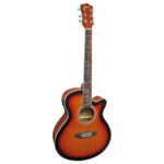 VZ-W024C/SB-EQF  GUITARRA ELECTROACUSTICA"VOZZEX"SUNBURST40" CON FUNDA