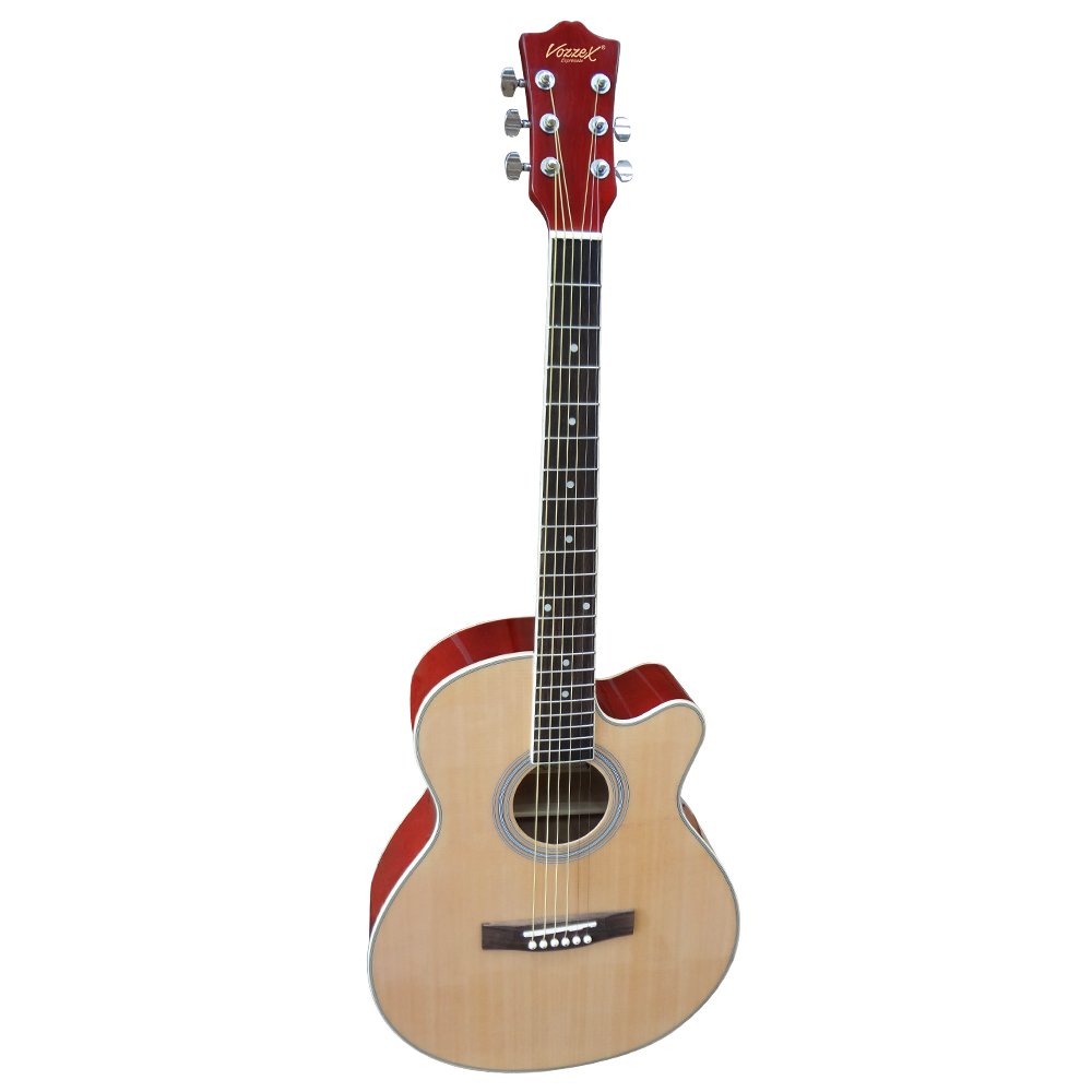 VZ-W02C-NF VZ-W02C/NF GUITARRA ACUSTI.NATUR.C/CORTE 40"C/FUNDA"VOZZEX" - Imagen 1