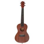 VZ-XU23-22 Ukelele Concierto 23" marrón oscuro con funda "VOZZEX"