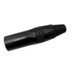 LN-1137BG-BK Conector Plug XLR negro "LN-ACOUSTICS"