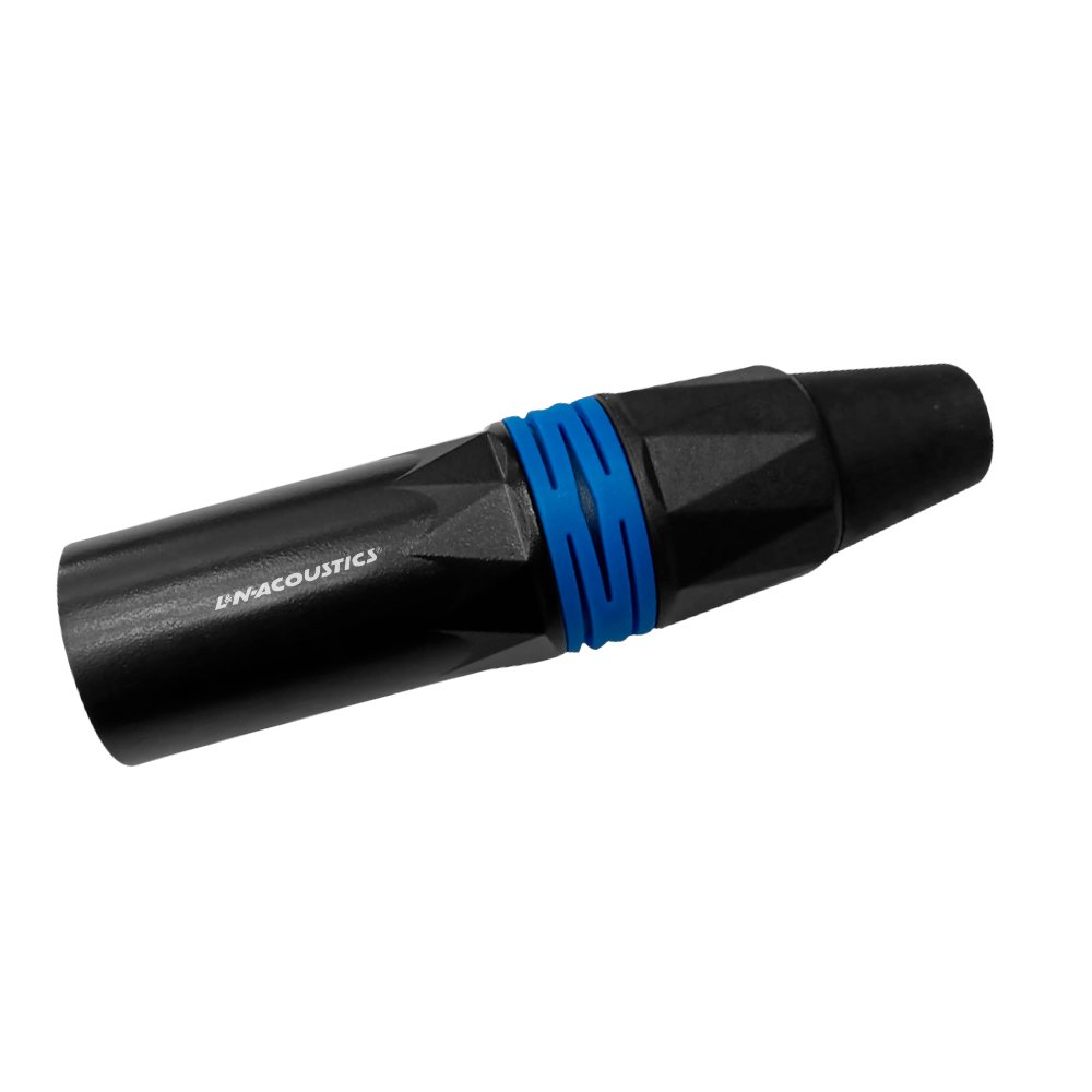 1137BG - BL LN-1137BG-BL Conector Plug XLR azul "LN-ACOUSTICS" - Imagen 1