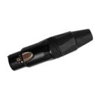LN-1136BG-BK Conector Jack XLR negro "LN-ACOUSTICS" - Imagen 2