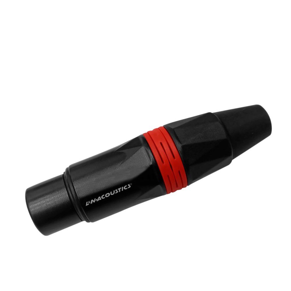 LN-1136BG - RD LN-1136BG-RD Conector Jack XLR rojo "LN-ACOUSTICS" - Imagen 1