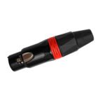 LN-1136BG-RD Conector Jack XLR rojo "LN-ACOUSTICS" - Imagen 2