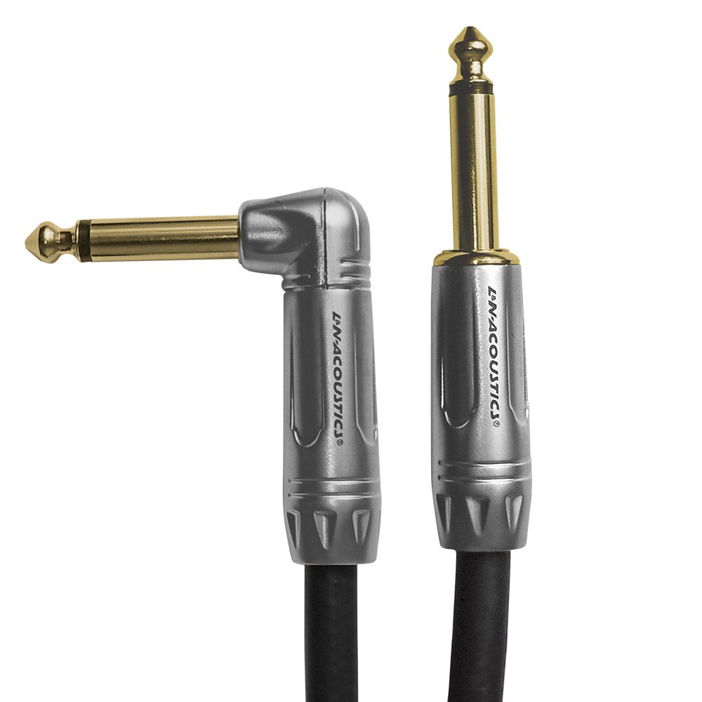 LN-GC02-3M conectorES web LN-GC02-3M Cable plug mono de 6.3mm a plug de 6.3mm en forma de L - 3M "LN-ACOUSTICS" - Imagen 1