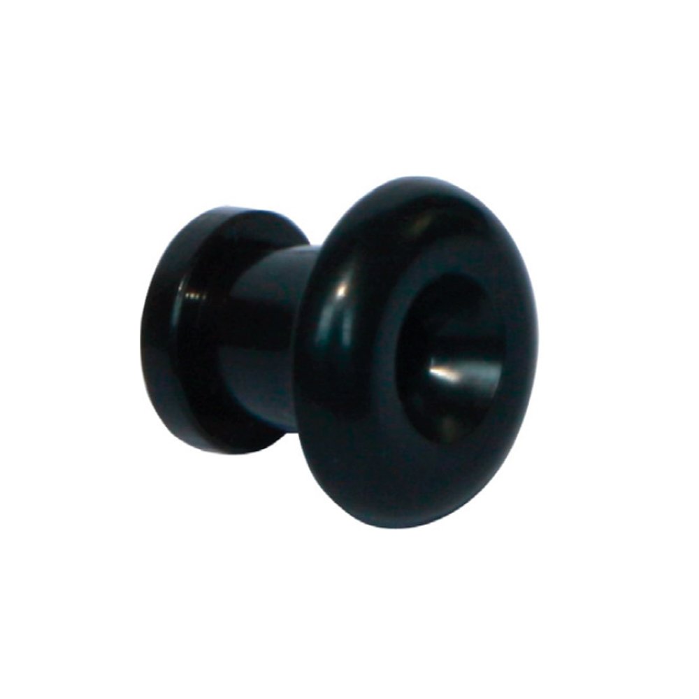 R024BK-PSC R024BK/PSC Pasador de plástico negro para correa de guitarra con torn. "ROMEO" - Imagen 1