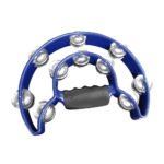 RTB002-BL Pandereta de mano (doble fila) azul "ROMEO"