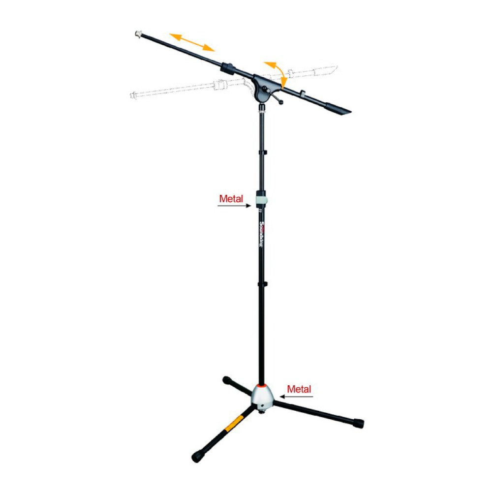 SD225 SD225 Pedestal para micrófono doble barra "SOUNDKING" - Imagen 1