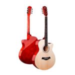 VZ-CH4001/N Guitarra acústica 39" natural con corte con funda "VOZZEX" - Imagen 2