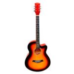 VZ-CH4001/SB Guitarra acústica 39" Sunburst con corte con funda  "VOZZEX"