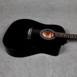 VZ-CH4101C/BK Guitarra acústica  41" negro con corte con funda "VOZZEX" - Imagen 2