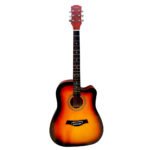 VZ-CH4101C/SB Guitarra acústica  41" Sunburst con corte con funda "VOZZEX"