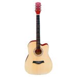 VZ-CH4103C/N Guitarra acústica 41" natural con corte con funda "VOZZEX"