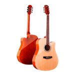 VZ-CHD11/N Guitarra acústica 41" natural con corte con funda "VOZZEX"