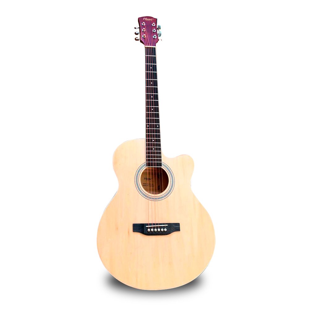 VZ---F4100N VZ-F4100N Guitarra acústica natural 41" con corte con varilla de calibración con funda "VOZZEX" - Imagen 1