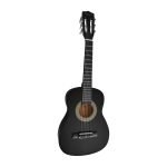 VZ-M5126BK Guitarra acústica para niños (negro) 30"con funda  "VOZZEX"